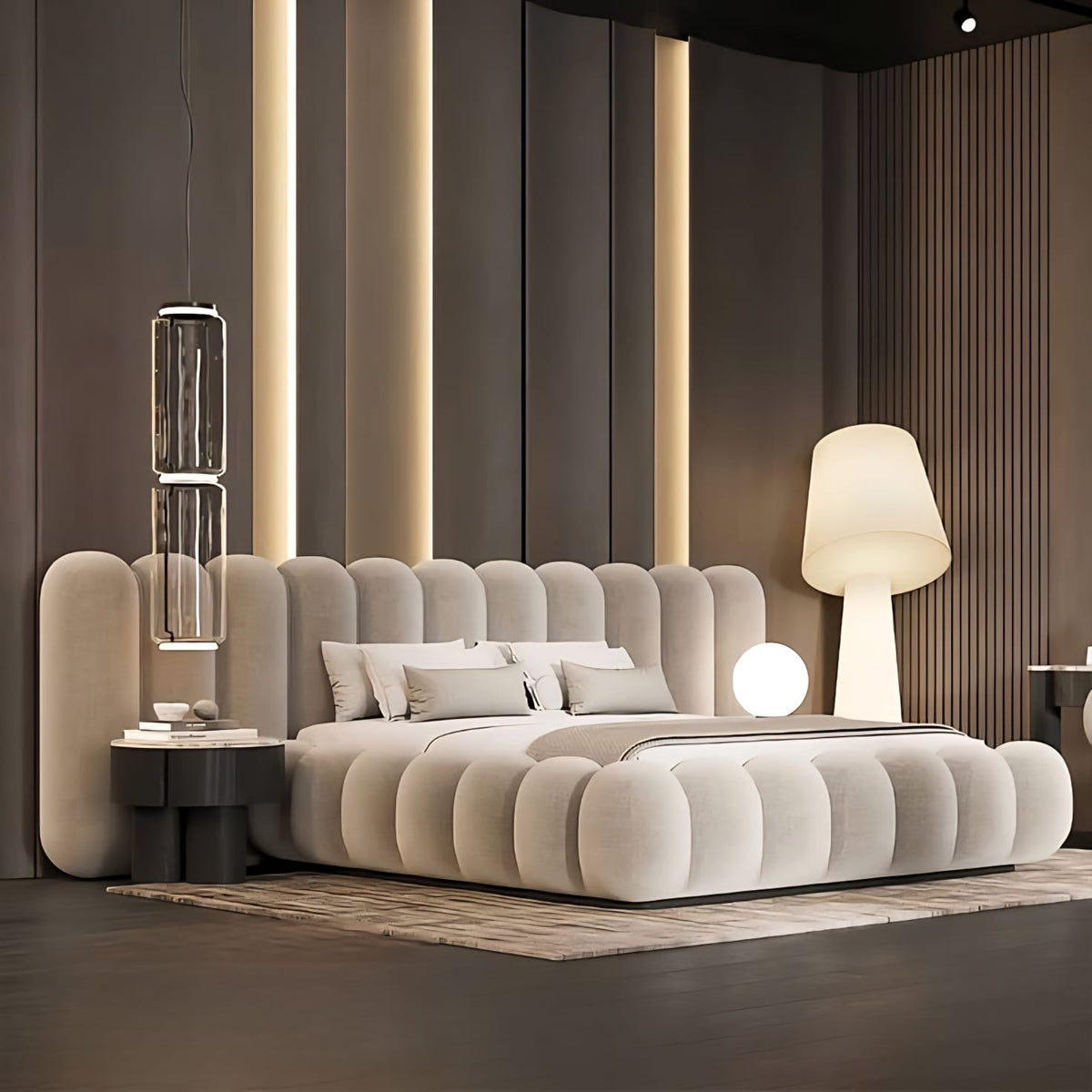 Serene Bouclé Bed