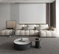 Channel-Tufted Chaise Sectional