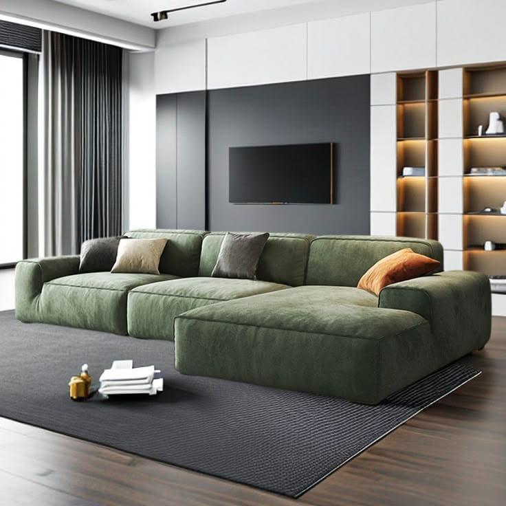 Qadisha Velvet Sectional